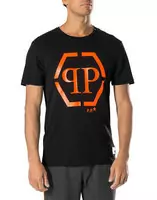 hommes philipp plein t-shirt printemps ete 2018 orange qp